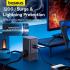 Baseus Power Combo Tower Digital Power Strip 3AC+2U+2C 35W with 1.5m Power Cord EU Cluster - Black
